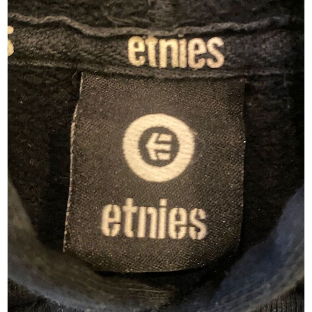 VTG Etnies Black Trees Pullover Hoodie Sweater Size Large 90s 00s - Picture 6 of 7